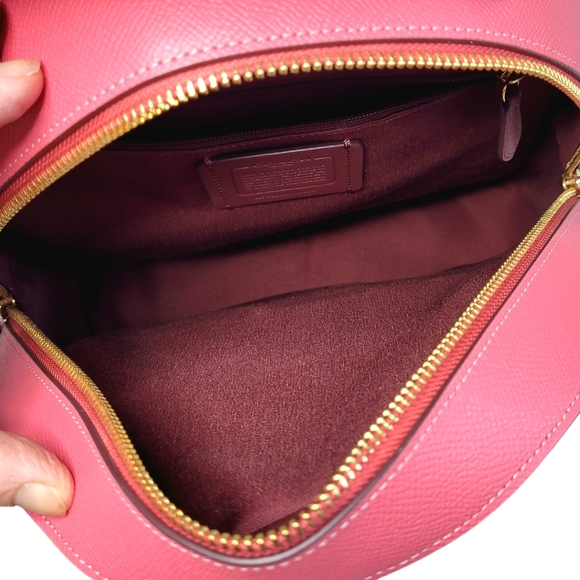 Coach Jordyn Backpack Watermelon Pink Leather Gold Zipper Authentic NWOT - Picture 10 of 12